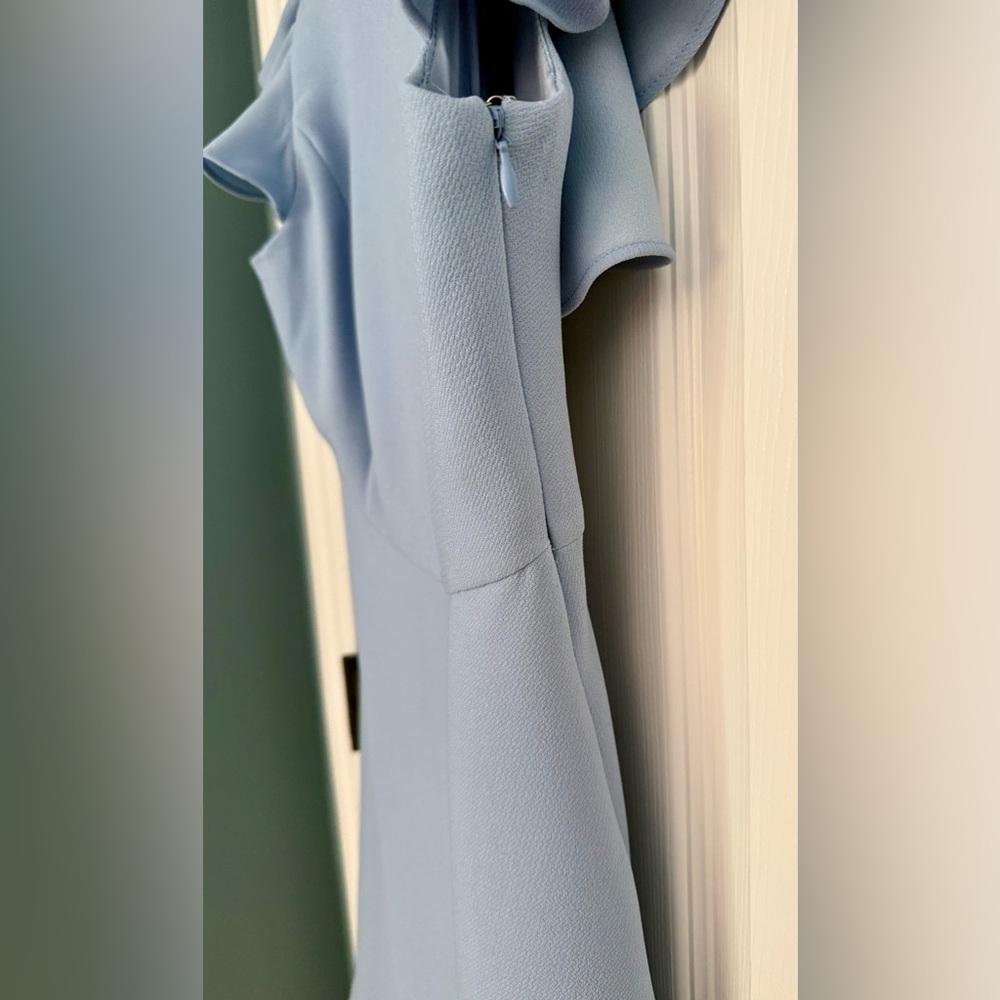 Adorable BCBGeneration Light Blue Mini Dress with Ruffle Sleeves - Picture 4 of 4